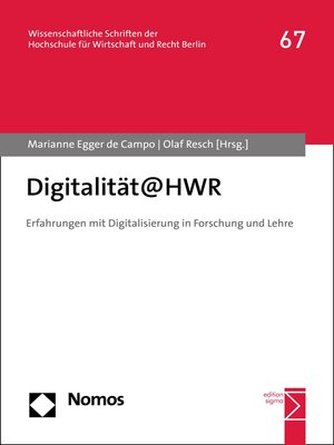cover image of Digitalität@HWR